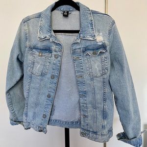 H & M Denim Distress Jacket 14Y